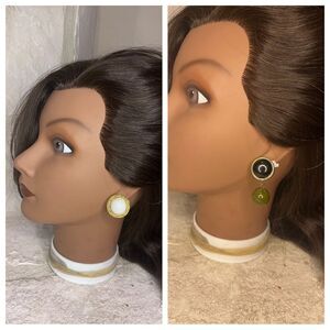 Fashion vintage clip on earring set of 2